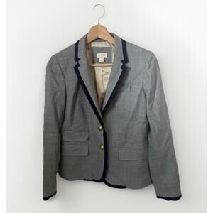 J Crew Factory Tipped Keating Boy Classic Button Down Oxford Preppy Blazer 2